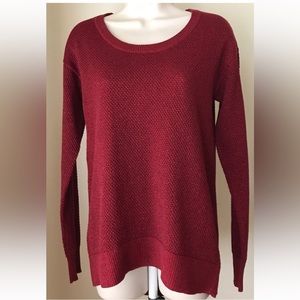 Michael Kors Red Metallic Sweater